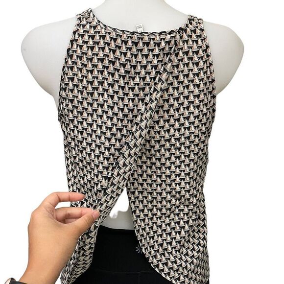 JOIE 100% Silk‎ Crossover Back Tank Top, Sailboat Print lightweight size XS - Picture 1 of 8